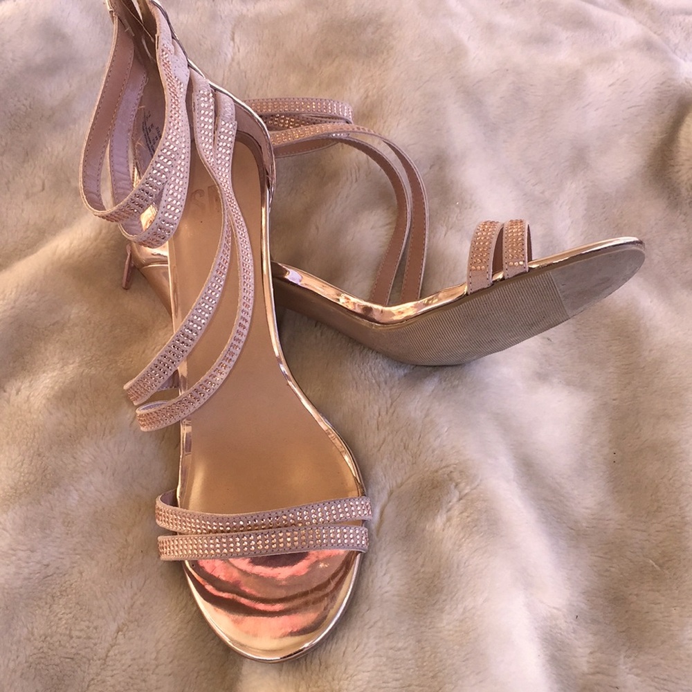 Rose Gold Heeled Sandal